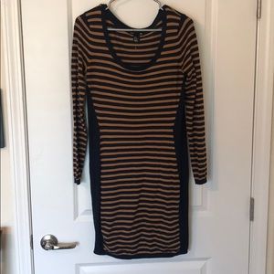 Striped long sleeve dress